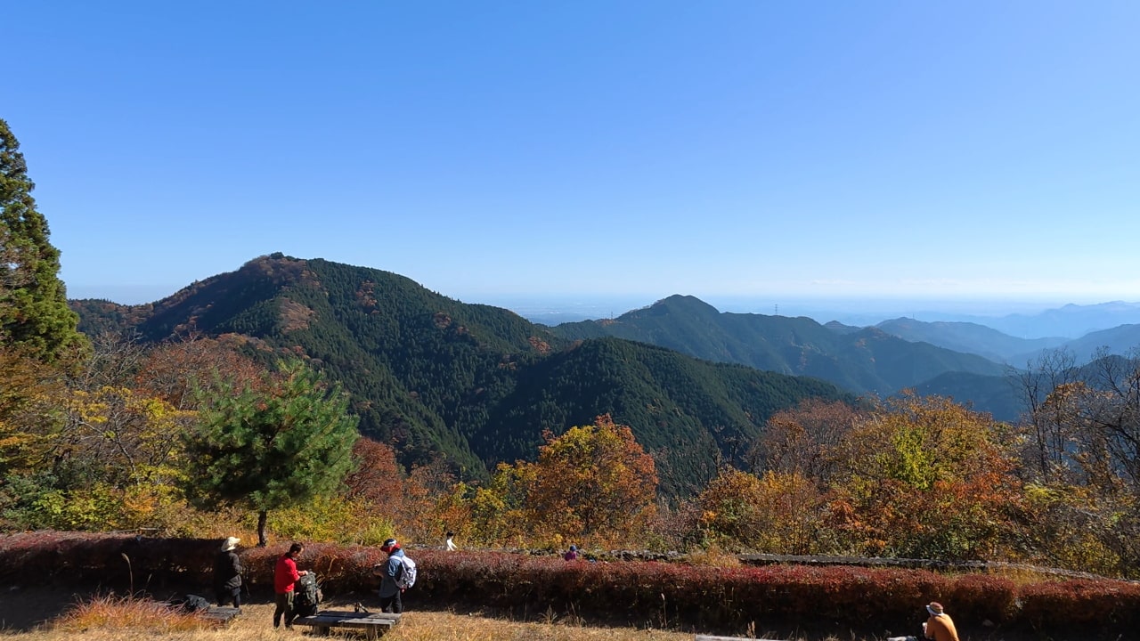 長尾平展望台からの景色