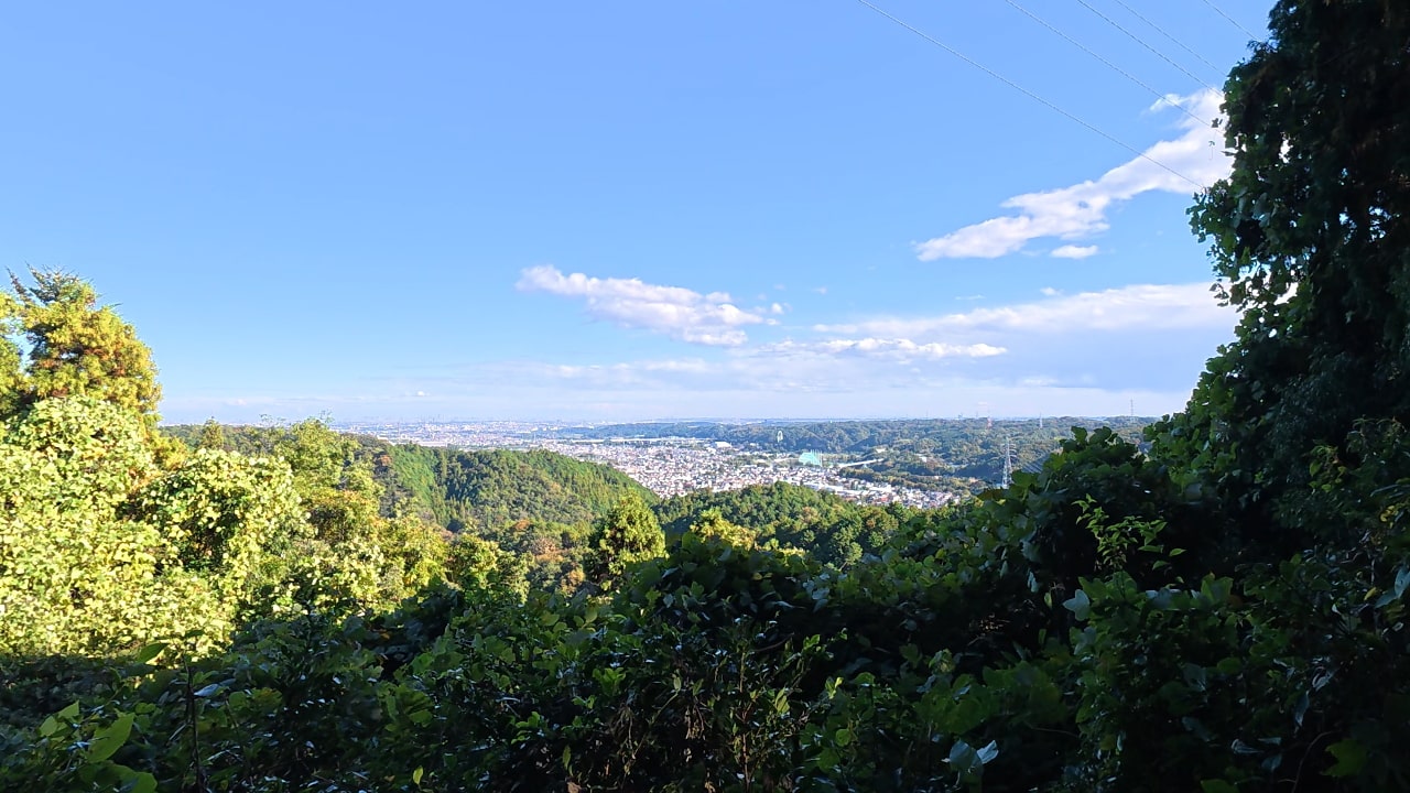 天竺山の山頂からの眺望